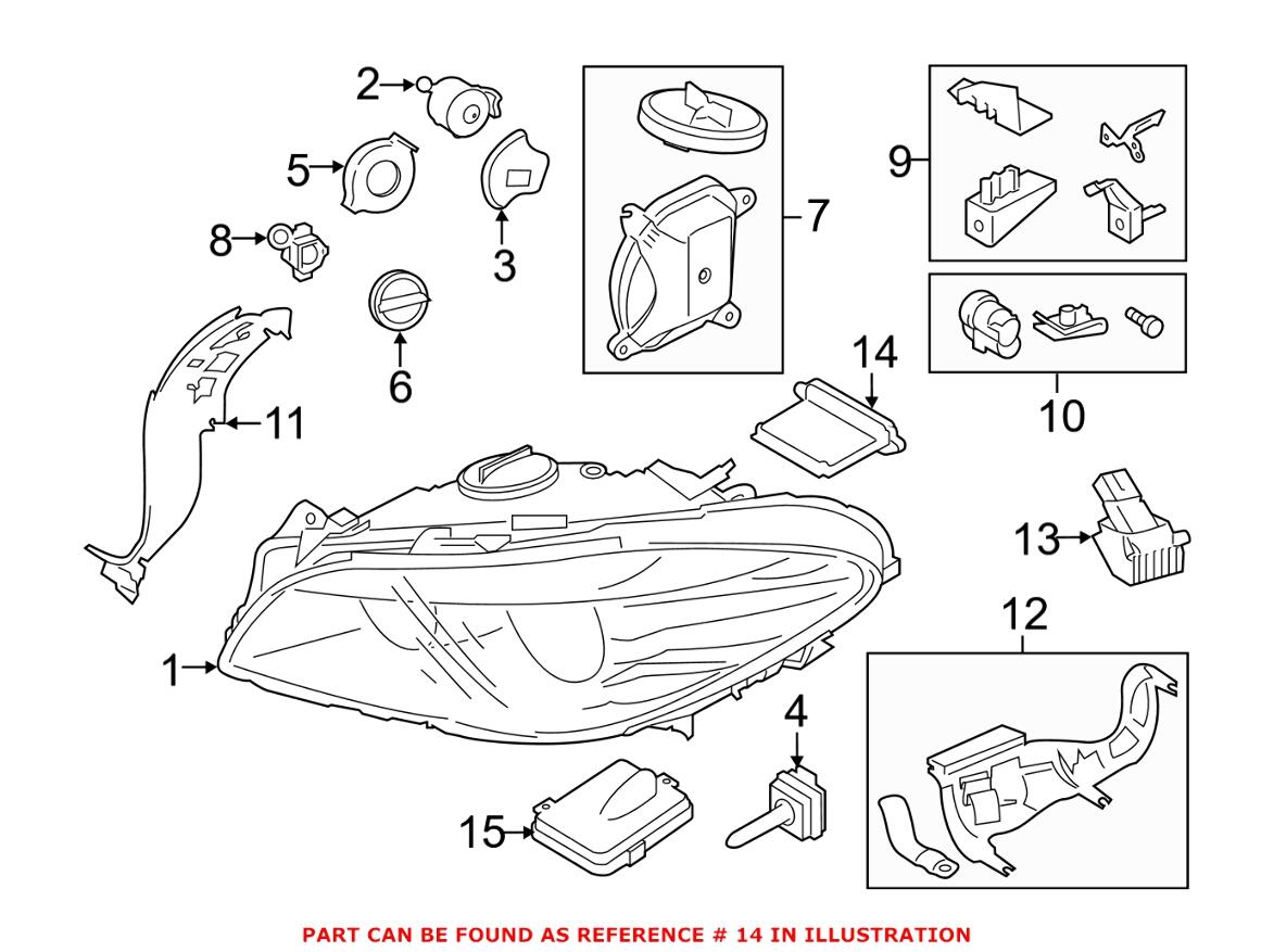 BMW High Intensity Discharge Lighting Ballast - Front 63117355073